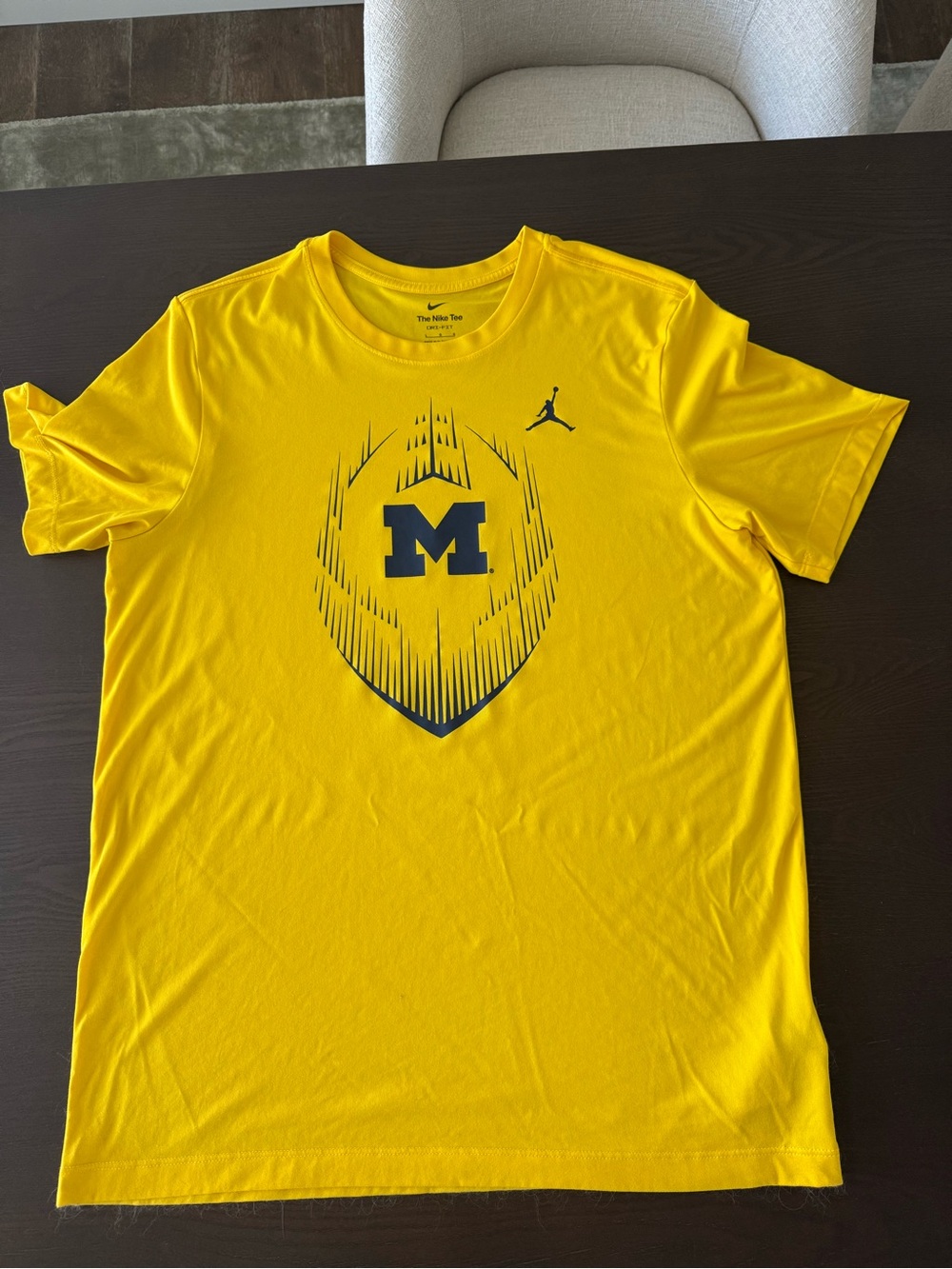 Nike Yellow Michigan Short-Sleeve Performance Tee